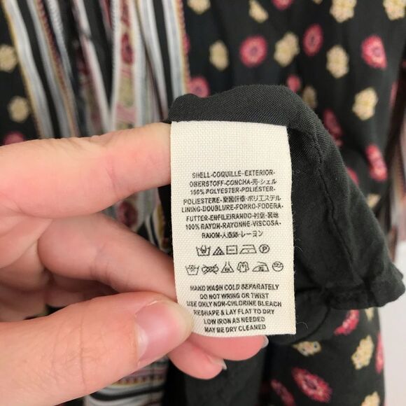 Free people bohemian printed pebble rain peasant dress - Picture 6 of 7